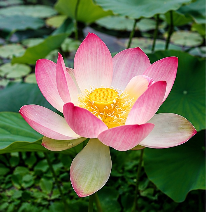 Roze lotusbloem